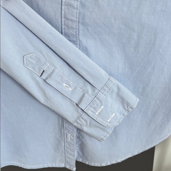 Abercrombie & Fitch Sky Blue Button-Up Shirt Size L•EUC Excellent Used Condition - Picture 6 of 8